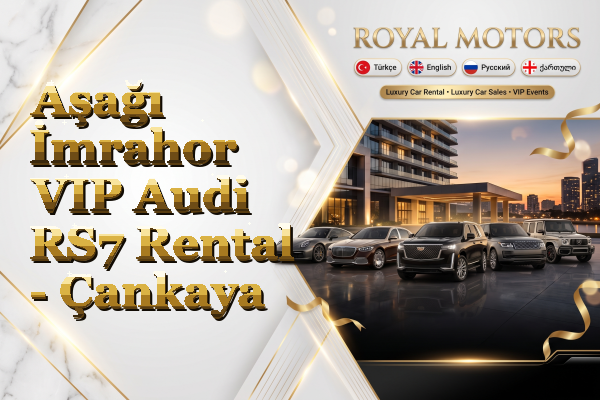 Aşağı İmrahor VIP Audi RS7 Rental - Çankaya