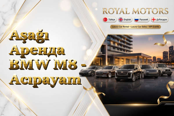 Aşağı Аренда BMW M8 - Acıpayam