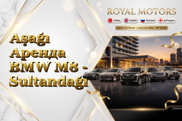 Aşağı Аренда BMW M8 - Sultandağı