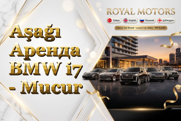Aşağı Аренда BMW i7 - Mucur