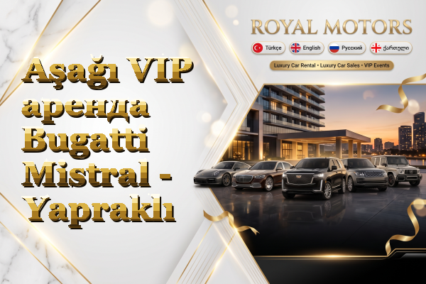 Aşağı VIP аренда Bugatti Mistral - Yapraklı