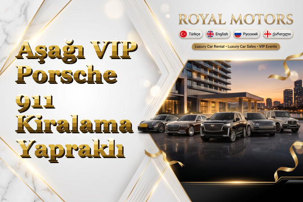 Aşağı VIP Porsche 911 Kiralama - Yapraklı