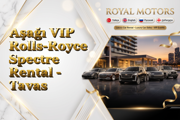 Aşağı VIP Rolls-Royce Spectre Rental - Tavas