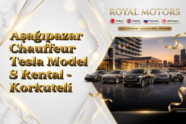Aşağıpazar Chauffeur Tesla Model S Rental - Korkuteli