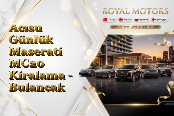 Acısu Günlük Maserati MC20 Kiralama - Bulancak
