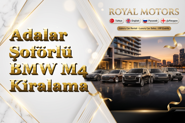 Adalar Şoförlü BMW M4 Kiralama