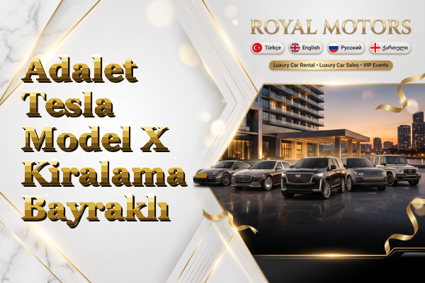 Adalet Tesla Model X Kiralama - Bayraklı