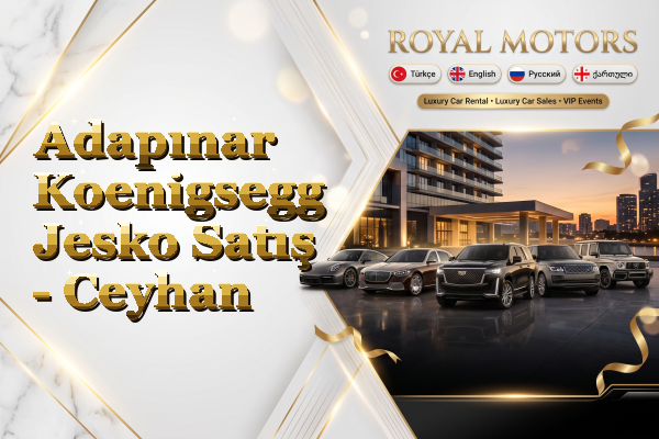 Adapınar Koenigsegg Jesko Satış - Ceyhan
