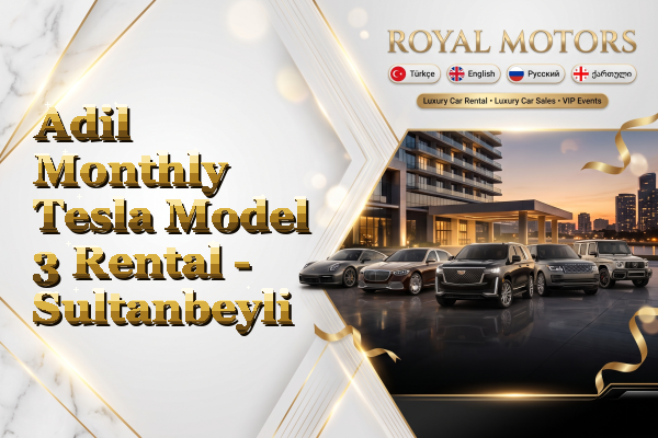 Adil Monthly Tesla Model 3 Rental - Sultanbeyli