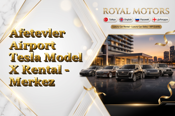 Afetevler Airport Tesla Model X Rental - Merkez