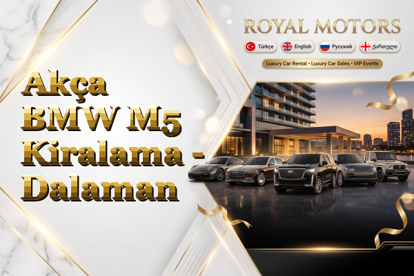 Akça BMW M5 Kiralama - Dalaman