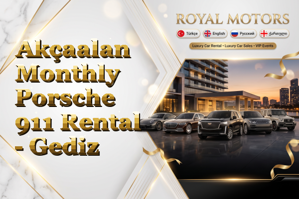 Akçaalan Monthly Porsche 911 Rental - Gediz