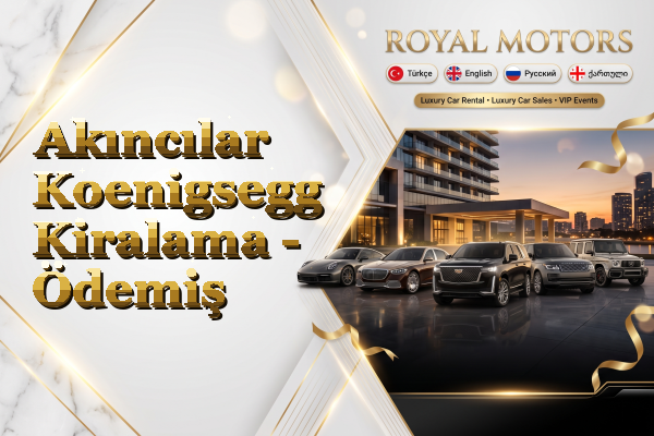Akıncılar Koenigsegg Kiralama - Ödemiş