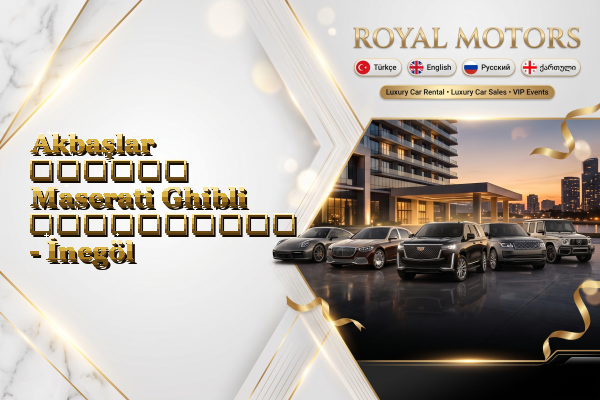 Akbaşlar თვიური Maserati Ghibli გაქირავება - İnegöl