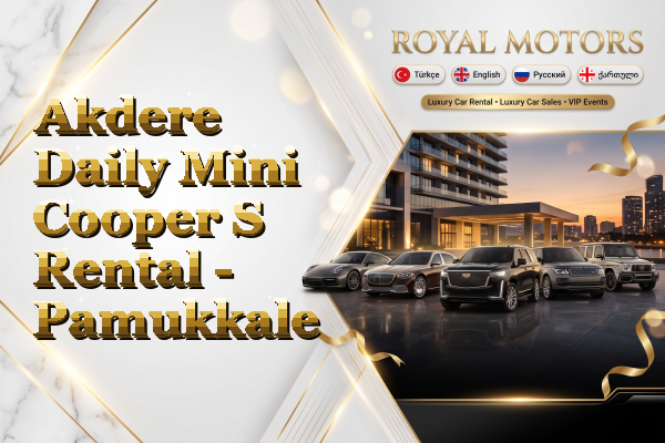 Akdere Daily Mini Cooper S Rental - Pamukkale