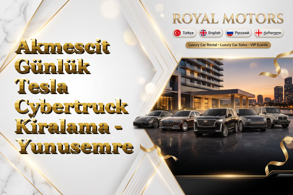 Akmescit Günlük Tesla Cybertruck Kiralama - Yunusemre