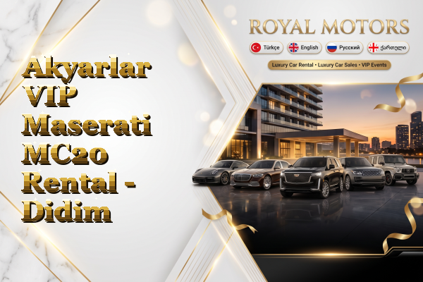 Akyarlar VIP Maserati MC20 Rental - Didim