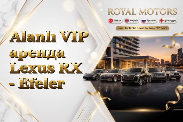 Alanlı VIP аренда Lexus RX - Efeler