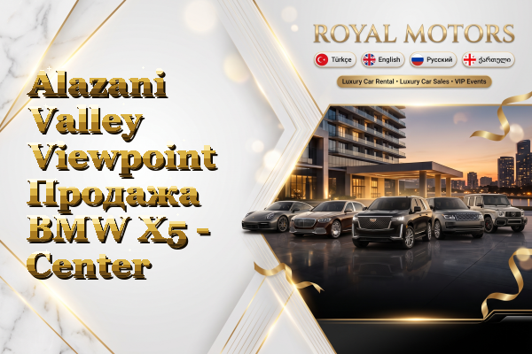 Alazani Valley Viewpoint Продажа BMW X5 - Center