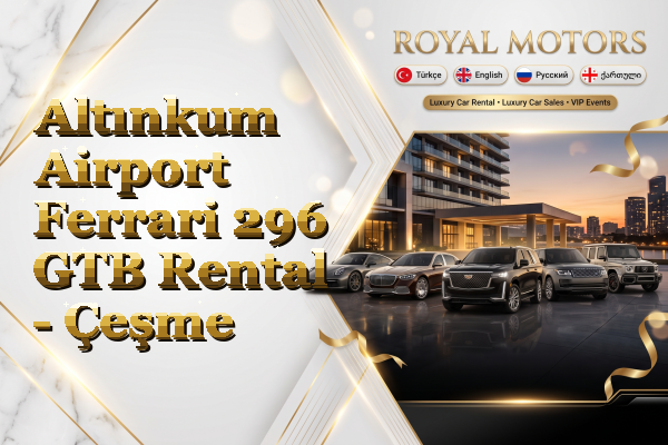 Altınkum Airport Ferrari 296 GTB Rental - Çeşme