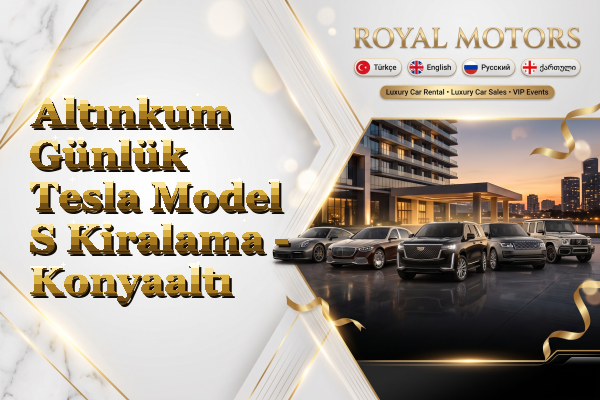 Altınkum Günlük Tesla Model S Kiralama - Konyaaltı