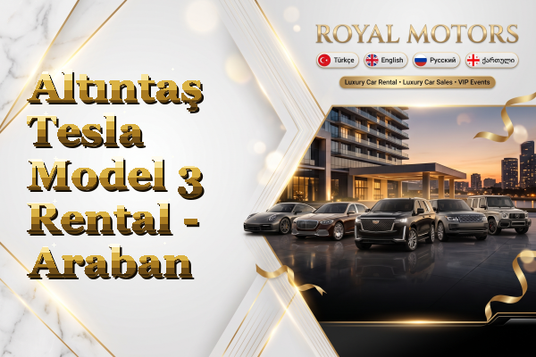 Altıntaş Tesla Model 3 Rental - Araban