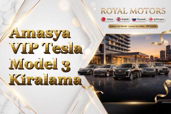Amasya VIP Tesla Model 3 Kiralama