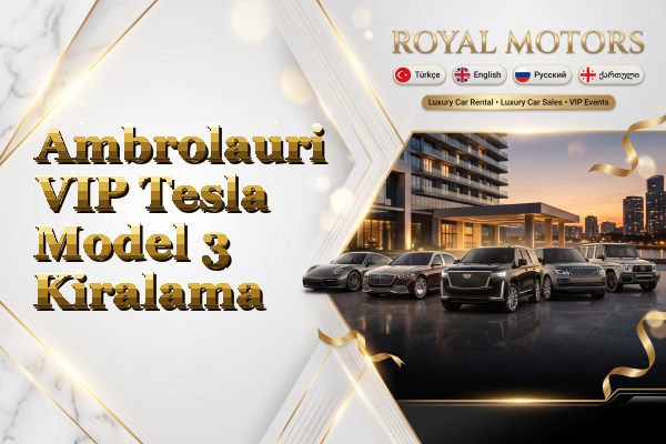 Ambrolauri VIP Tesla Model 3 Kiralama