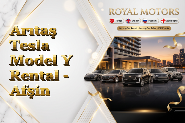 Arıtaş Tesla Model Y Rental - Afşin