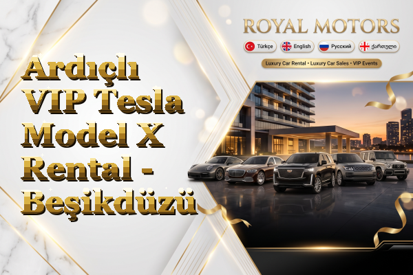 Ardıçlı VIP Tesla Model X Rental - Beşikdüzü