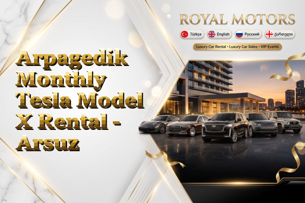 Arpagedik Monthly Tesla Model X Rental - Arsuz