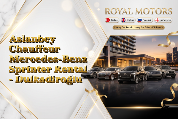 Aslanbey Chauffeur Mercedes-Benz Sprinter Rental - Dulkadiroğlu