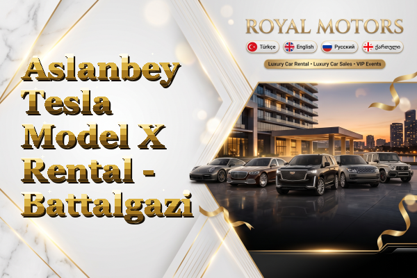 Aslanbey Tesla Model X Rental - Battalgazi