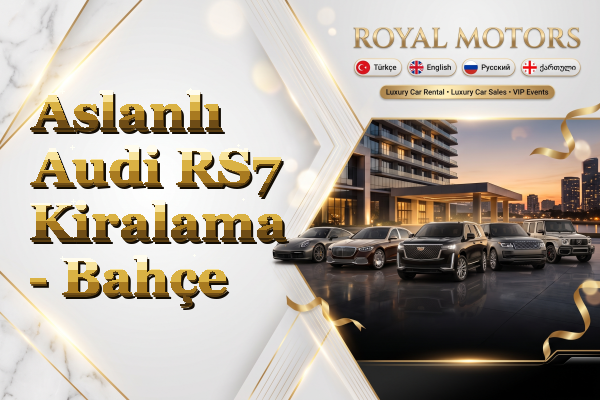 Aslanlı Audi RS7 Kiralama - Bahçe