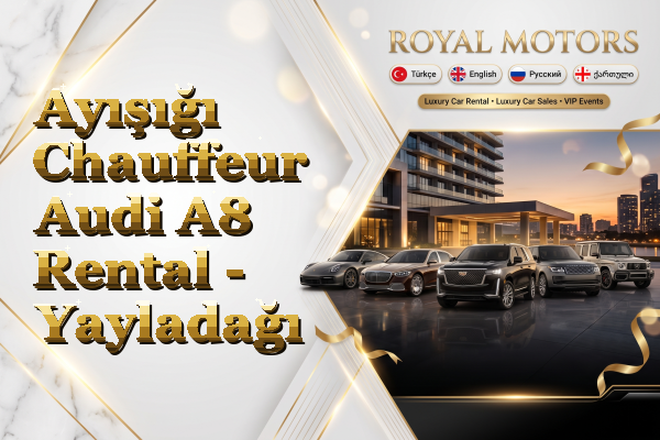 Ayışığı Chauffeur Audi A8 Rental - Yayladağı