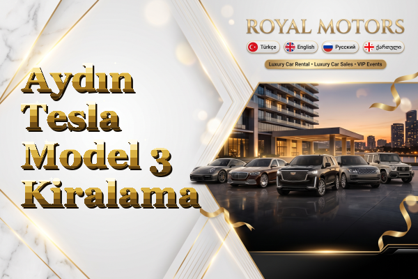 Aydın Tesla Model 3 Kiralama
