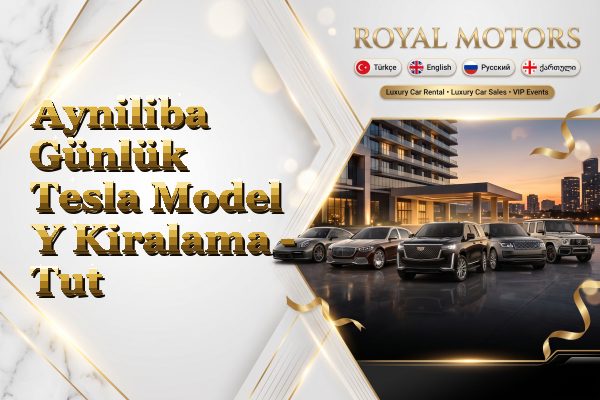 Ayniliba Günlük Tesla Model Y Kiralama - Tut