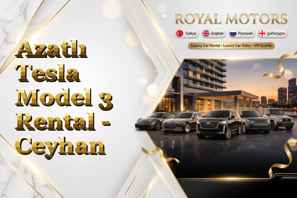 Azatlı Tesla Model 3 Rental - Ceyhan