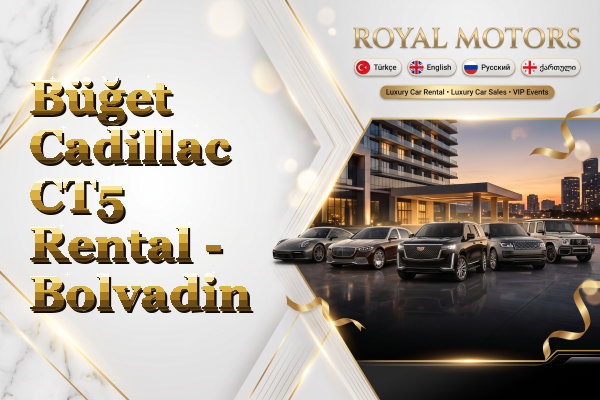 Büğet Cadillac CT5 Rental - Bolvadin
