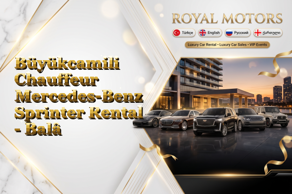 Büyükcamili Chauffeur Mercedes-Benz Sprinter Rental - Balâ