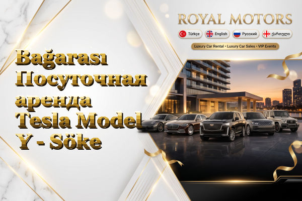 Bağarası Посуточная аренда Tesla Model Y - Söke