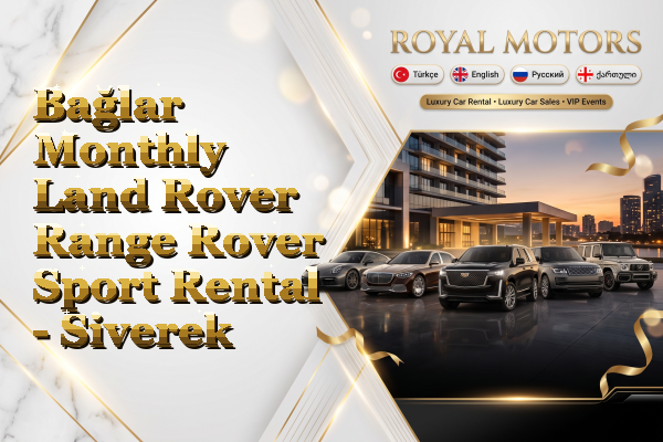 Bağlar Monthly Land Rover Range Rover Sport Rental - Siverek