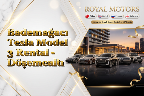 Bademağacı Tesla Model 3 Rental - Döşemealtı