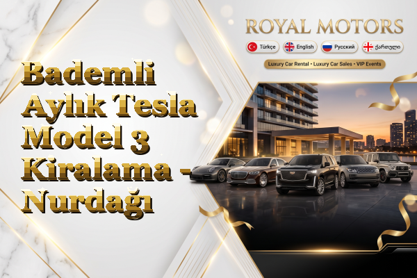 Bademli Aylık Tesla Model 3 Kiralama - Nurdağı