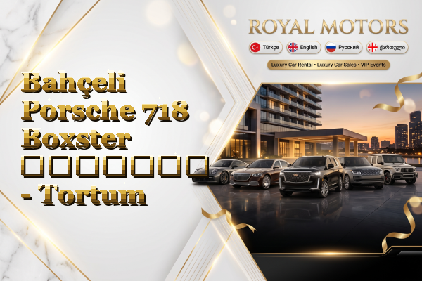 Bahçeli Porsche 718 Boxster გაყიდვა - Tortum
