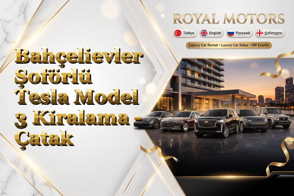 Bahçelievler Şoförlü Tesla Model 3 Kiralama - Çatak