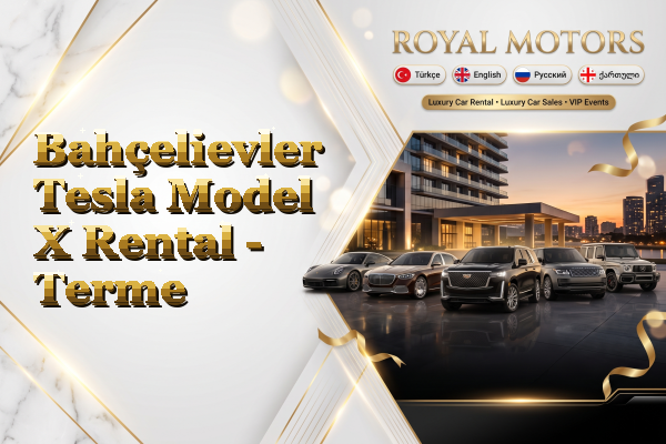 Bahçelievler Tesla Model X Rental - Terme