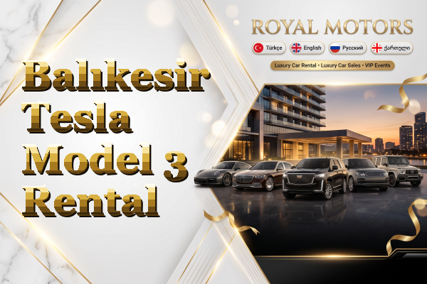 Balıkesir Tesla Model 3 Rental