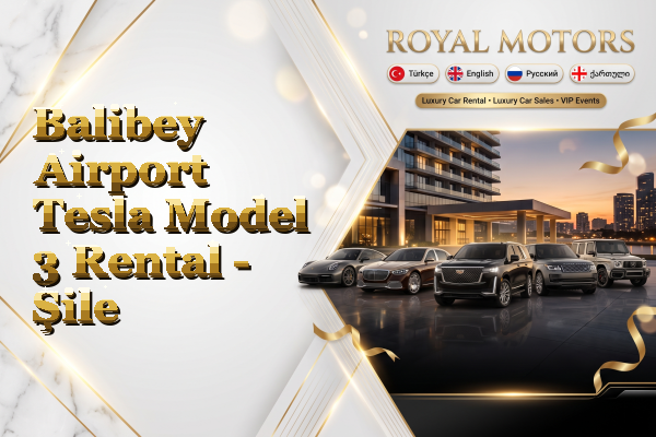 Balibey Airport Tesla Model 3 Rental - Şile