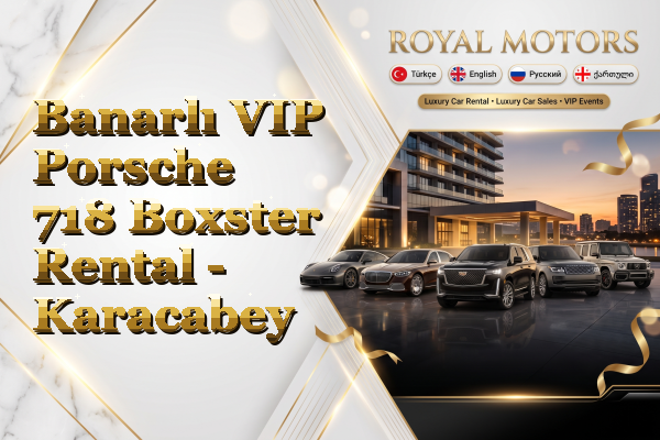 Banarlı VIP Porsche 718 Boxster Rental - Karacabey